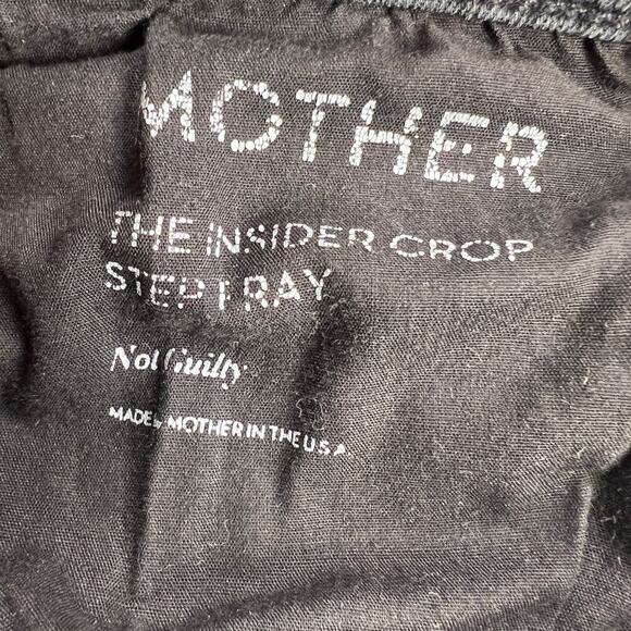 MOTHER The Insider Crop Step Fray Not Guilty Wash (Washed Black) Size 26 - Picture 13 of 16